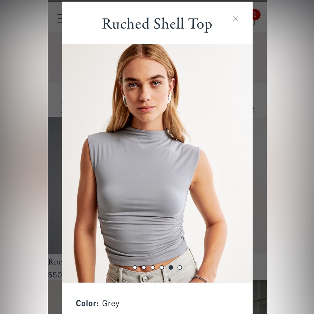 Abercrombie Ruched Shell Top
